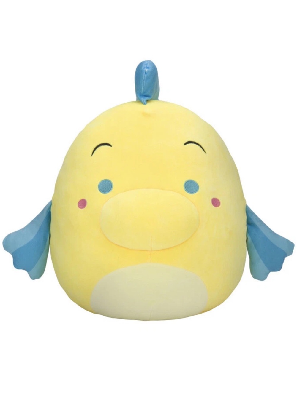 💛💙Disney Squishmallows Flounder The Little Mermaid 14” Large Plush Kellytoy
